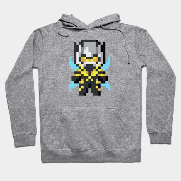 The wasp 8bit Hoodie by Kopi Aiko Art